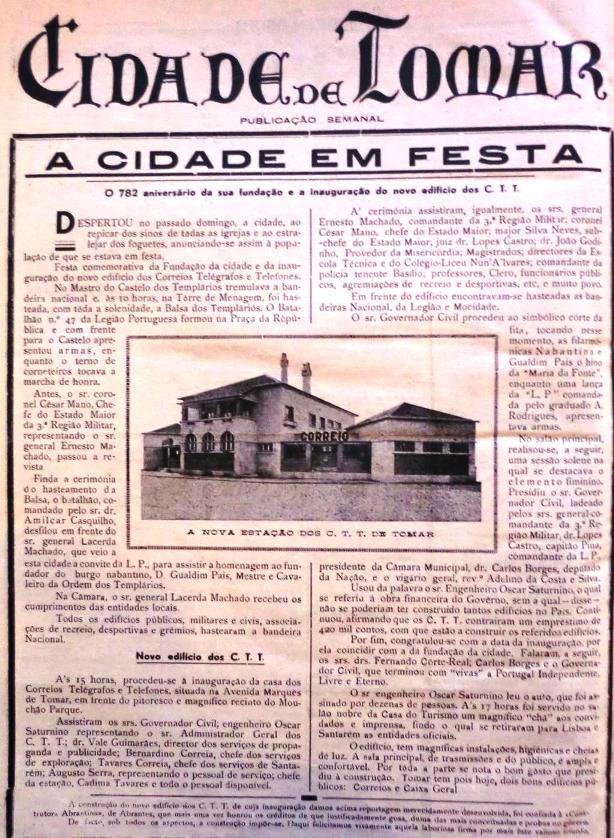Estação dos Correios inaugurada há 80 anos CTT Correios 1942 correios CTT inauguracao 17ceebd5dabac6