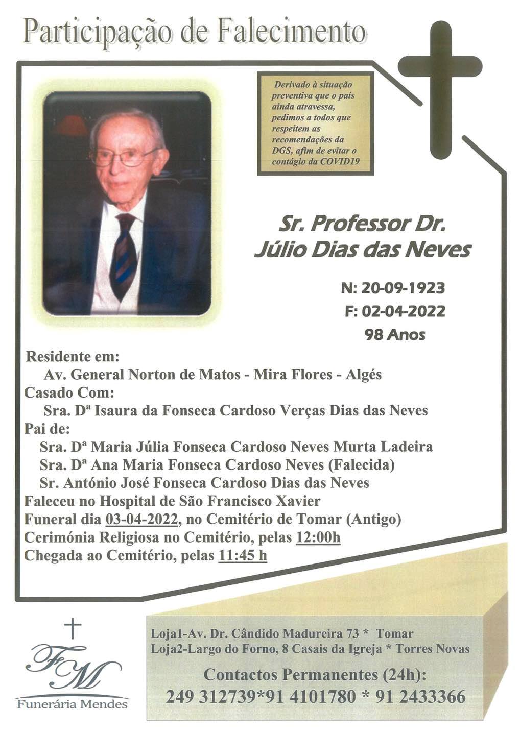 Morreu Júlio das Neves, professor e um dos fundadores do Politécnico julio dias das neves 2