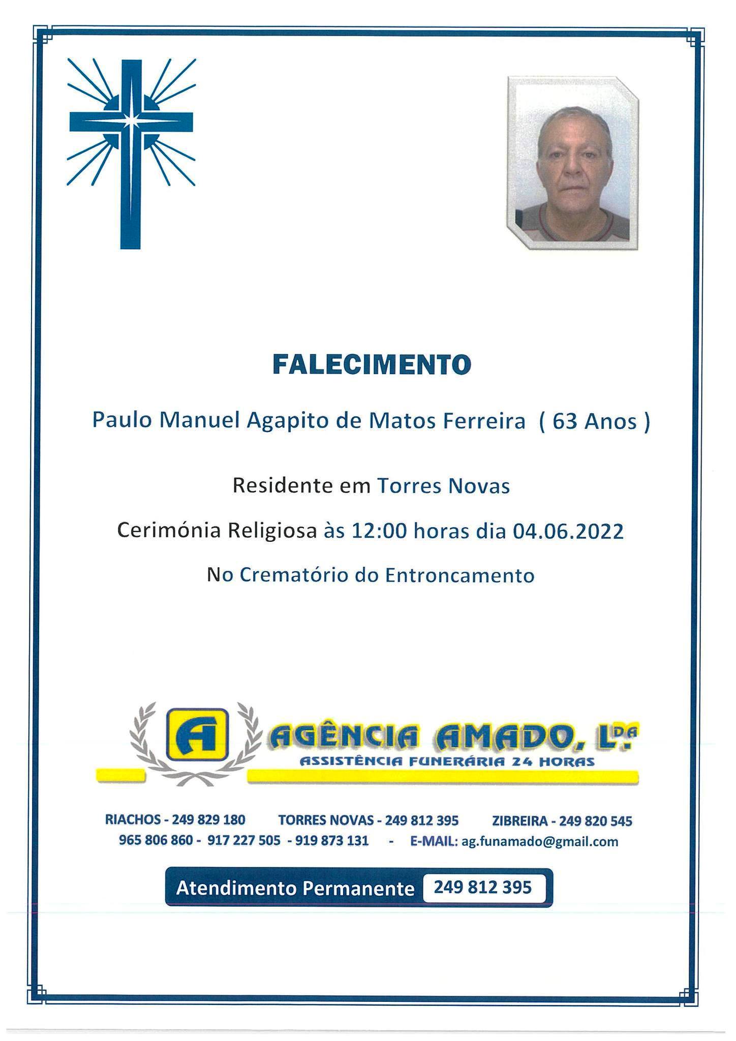 Morreu o advogado Paulo Agapito paulo agapito