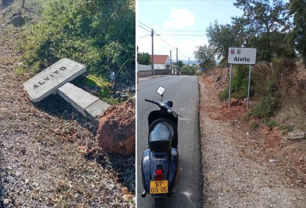 Alvito tem nova placa identificadora da localidade alvito 4