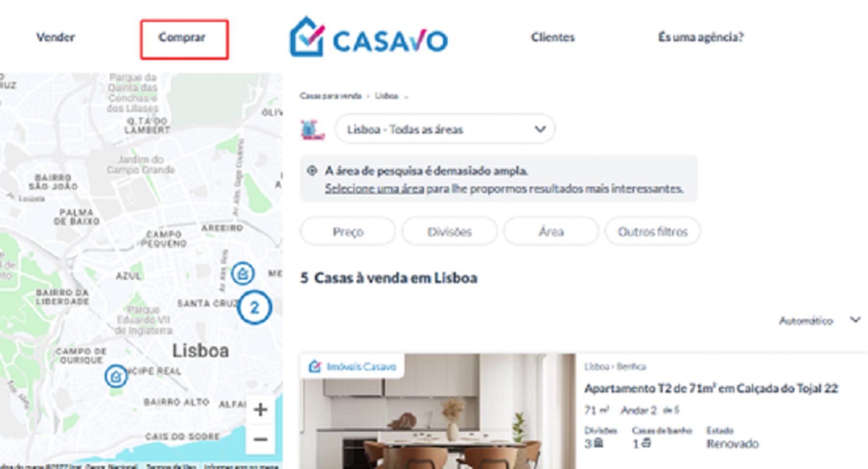Qual Melhor Site para Comprar Casa em Lisboa? casa 2