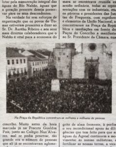 Manifestação contra o desvio do rio Nabão foi há 60 anos manif 1962 nabao PA298626