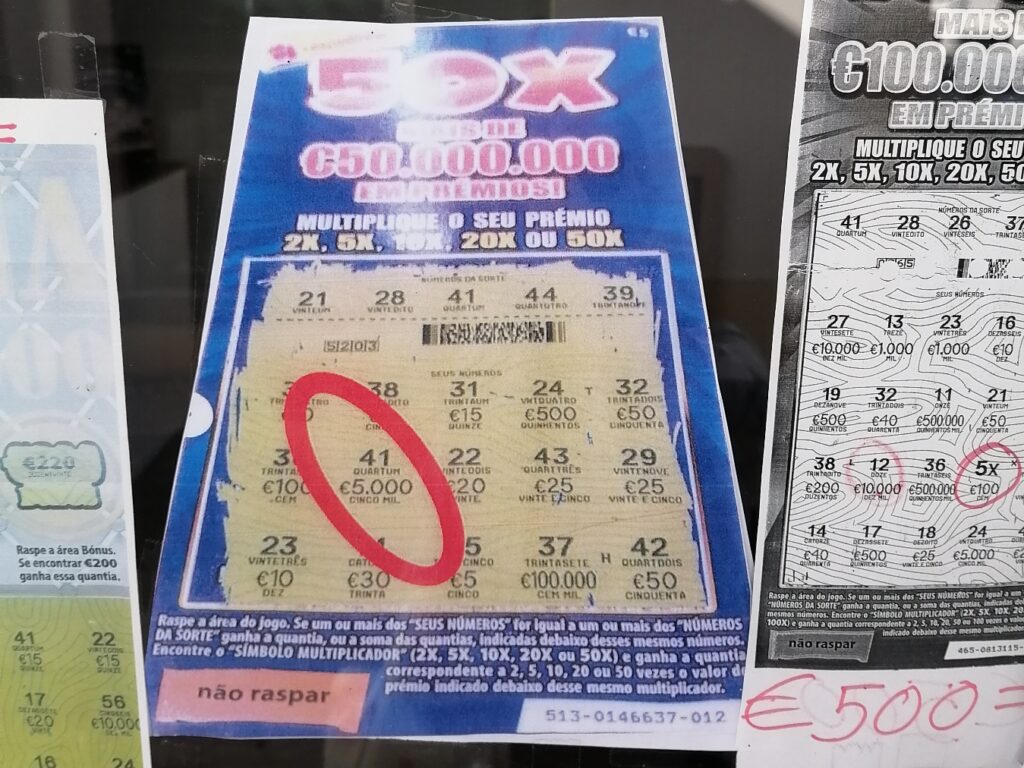 Raspadinha com prémio de 5 mil euros saiu em Tomar IMG 20221110 133250