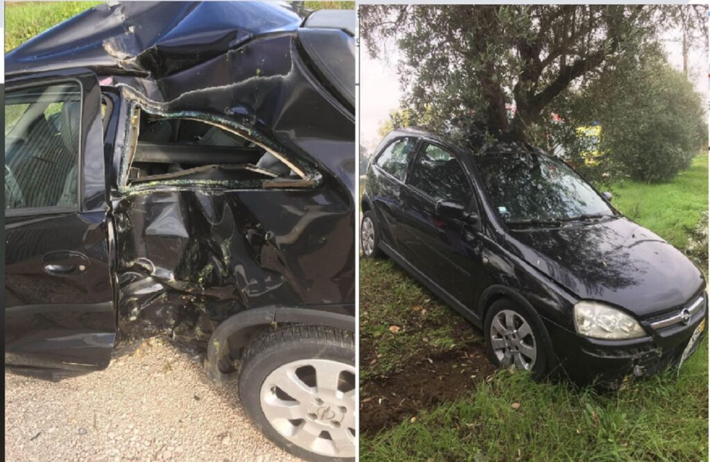 Carro que se despistou à venda por 750 euros acid
