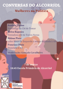 Sugestões para o Dia da Mulher 7 3 Cartaz Conversas no Alcorriol Mulheres na politica