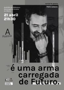 Agenda para o fim de semana 21 4 recital poesia cartaz recital poesia