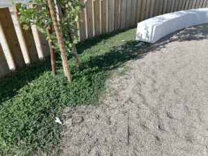Um mês depois, novo parque infantil está ao abandono (c/ fotos) parque infantil IMG 20230420 095231