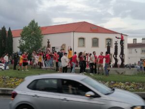 Benfiquistas festejam com euforia a conquista do título (c/ fotos e vídeos) benfica IMG 20230527 202248