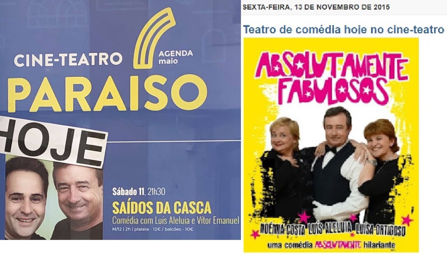 Quando o ator Luís Aleluia atuou em Tomar luis aleluia