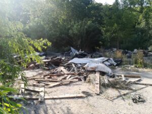 Demoliram barracas mas animais ficaram abandonados no Flecheiro (c/ vídeo) Flecheiro IMG 20230806 091944