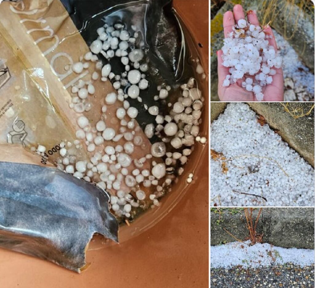 Caiu granizo em Ferreira do Zêzere granizo FZ