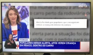 Comunicação social nacional destaca caso de criança trancada no carro (c/ vídeo) feir 0945815 1082379472899681302 n