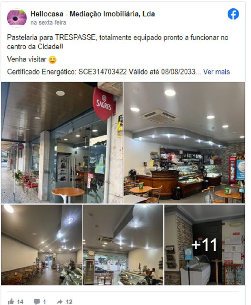 Pastelaria Templária em trespasse pastelaria 72499295135270 n