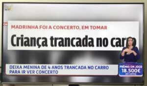Comunicação social nacional destaca caso de criança trancada no carro (c/ vídeo) tvi 43713223954 4094410770831808420 n