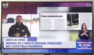 Comunicação social nacional destaca caso de criança trancada no carro (c/ vídeo) tvi 94138449 799120078644996306 n