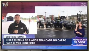 Comunicação social nacional destaca caso de criança trancada no carro (c/ vídeo) tvi 975005237 7245320528359794578 n