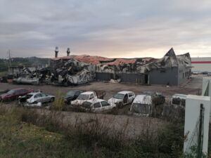 Oficina que ardeu foi construída há 6 anos e tinha 15 trabalhadores oficina IMG 20231112 165436