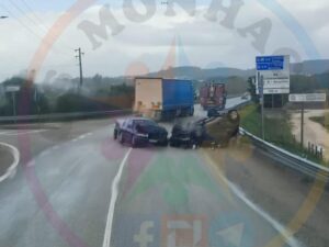 Aparatoso acidente no Entroncamento provoca um ferido received 655789233331159