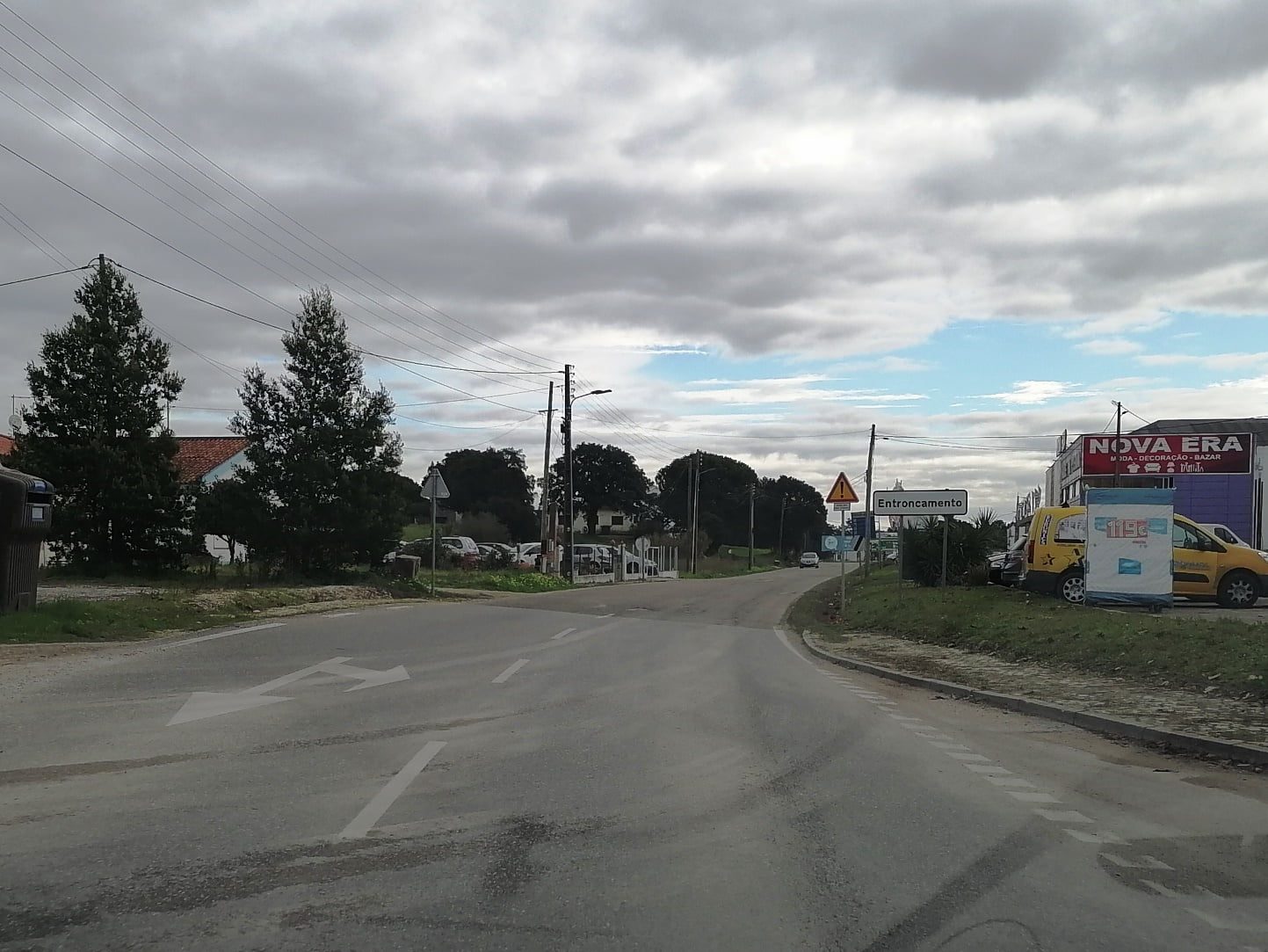 Troço de estrada que liga Entroncamento a Torres Novas em mau estado entroncamento IMG 20240112 104331