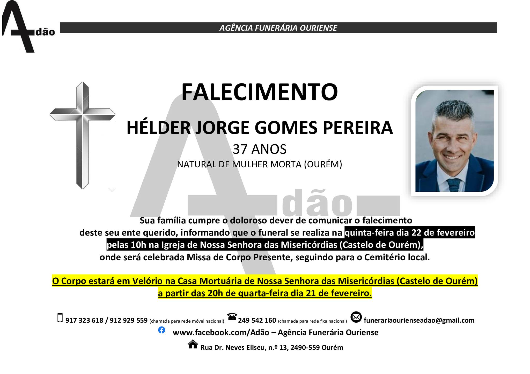 Já marcado o funeral do homem que morreu de mota no IC9 b 9737 9062178402854150473 n