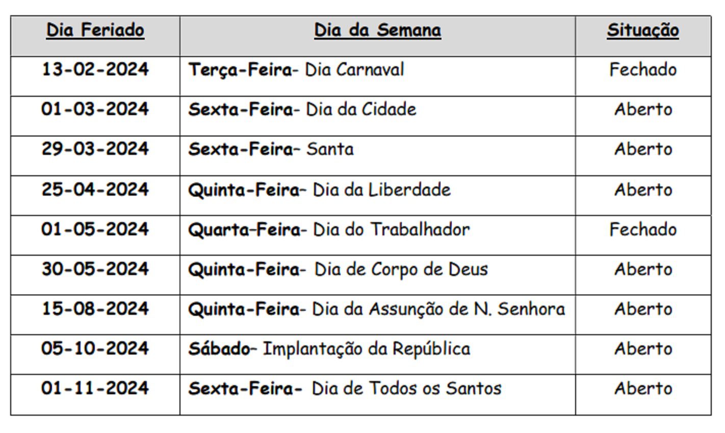 Feriado de 1 de março: castelo aberto e mercado a funcionar mercado