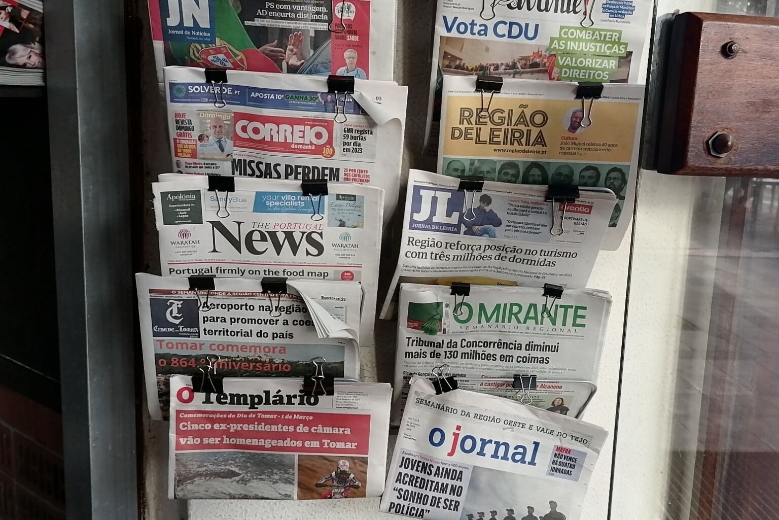 Capas dos jornais locais e regionais jornais imprensa IMG 20240303 173122