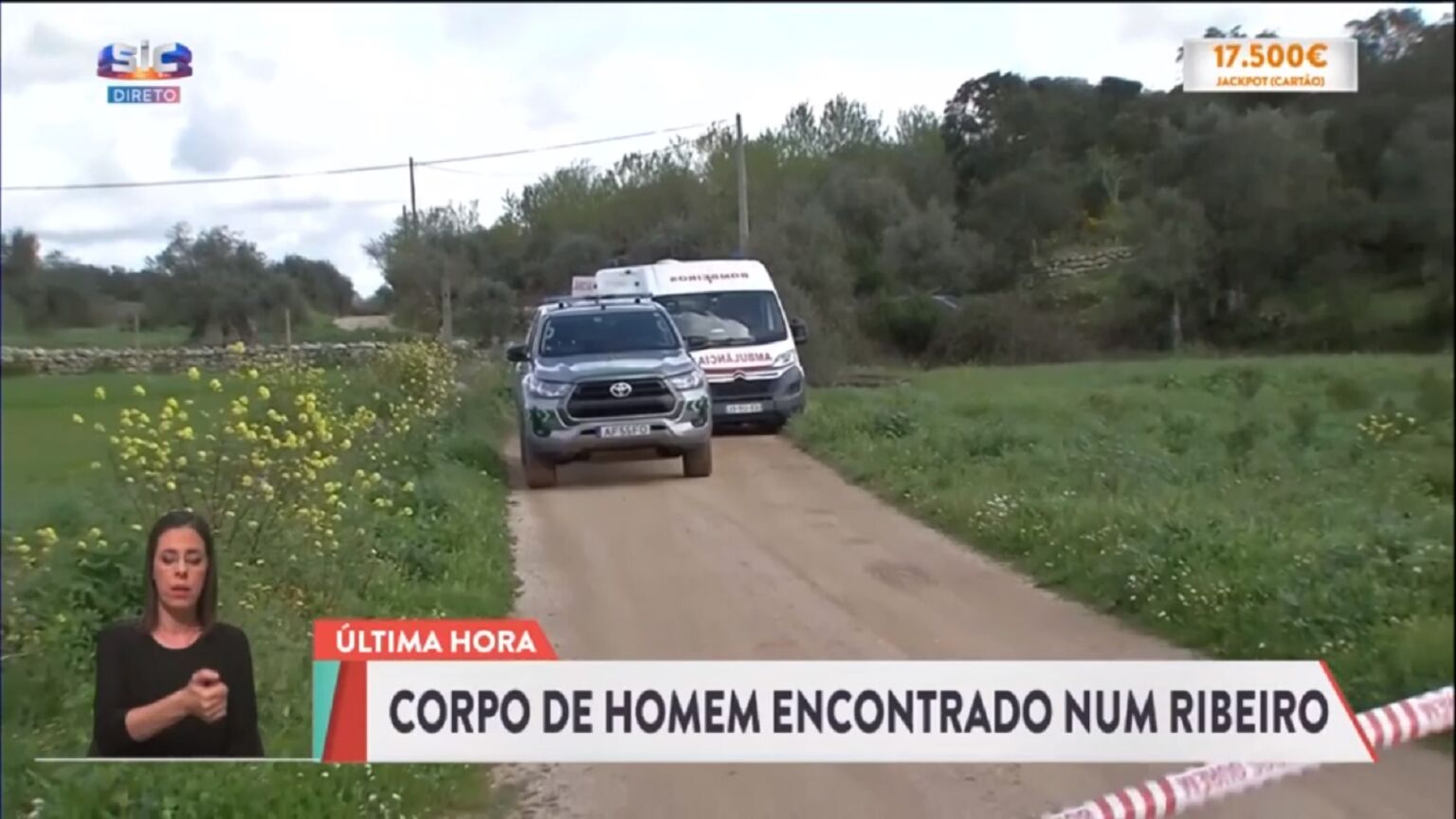Brasileiro encontrado morto numa ribeira em Ourém ourem