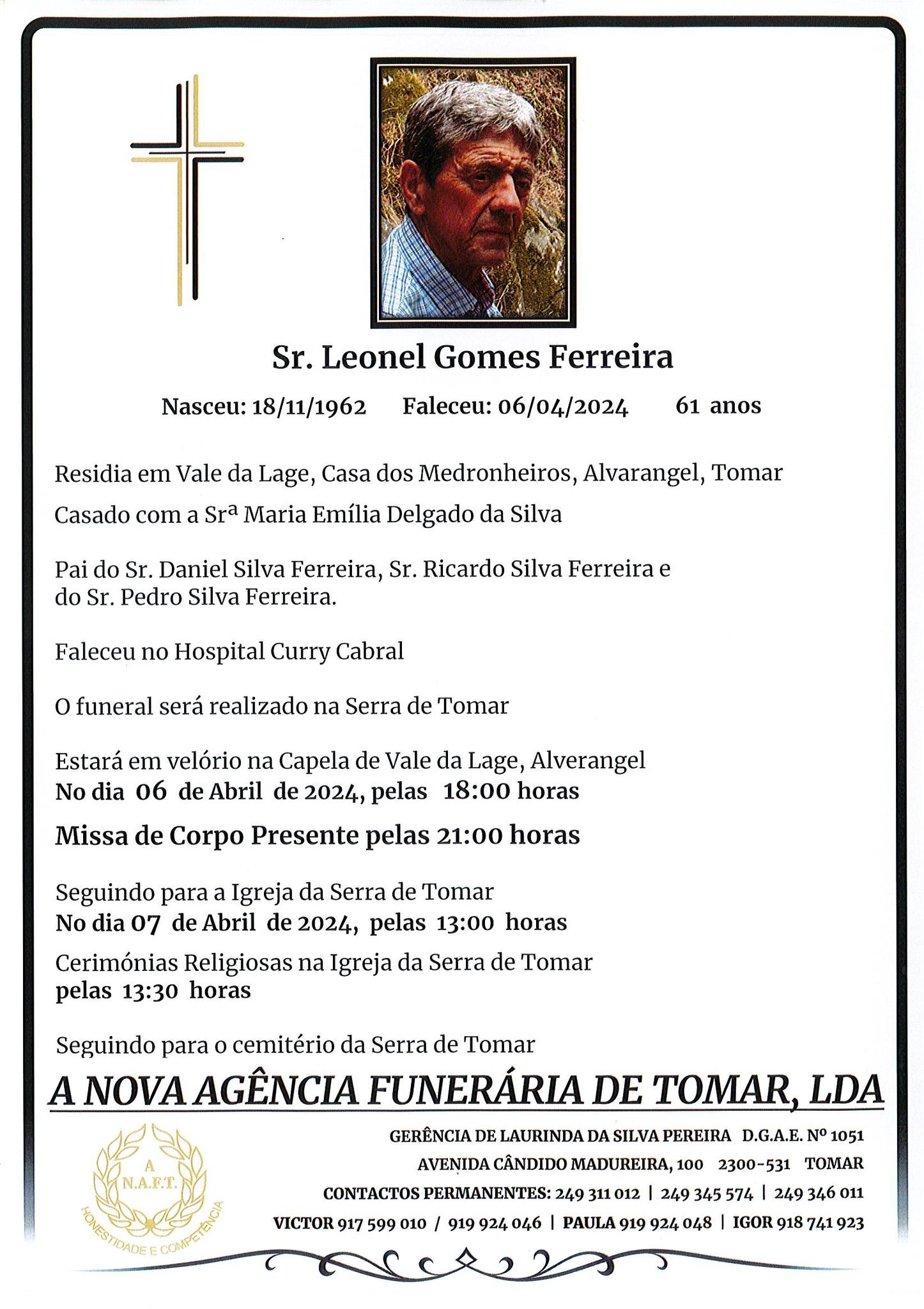 Morreu irmão do jornalista José Gomes Ferreira 434495865 934867071759215 4666913597342359725 n
