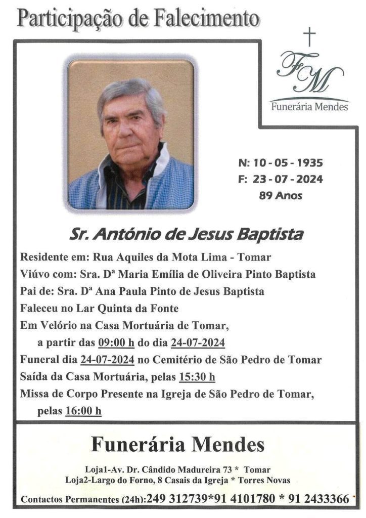 Morreu o fotógrafo António Jesus Baptista 452518127 981210157129660 7330807265417998172 n