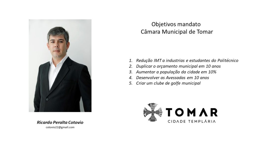 Ele quer ser candidato à câmara de Tomar e aposta no golfe Ricardo CMT
