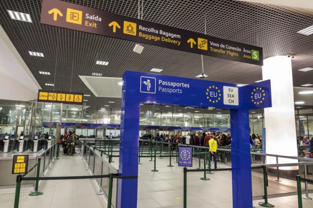 Imigracao aeroporto viagem
