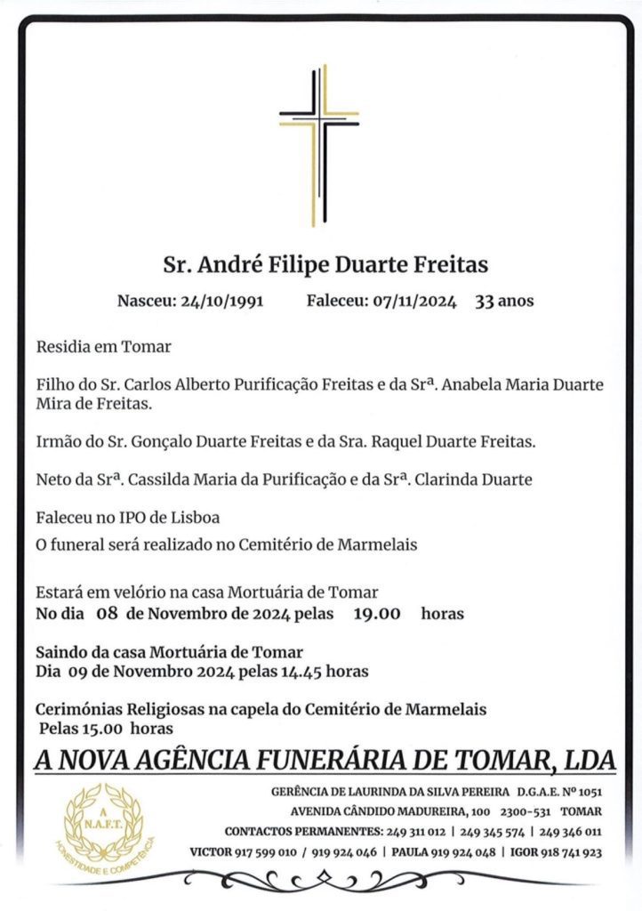 Tomarense de 33 anos perde luta contra o cancro 465735228 483803078006874 3962079892076416837 n