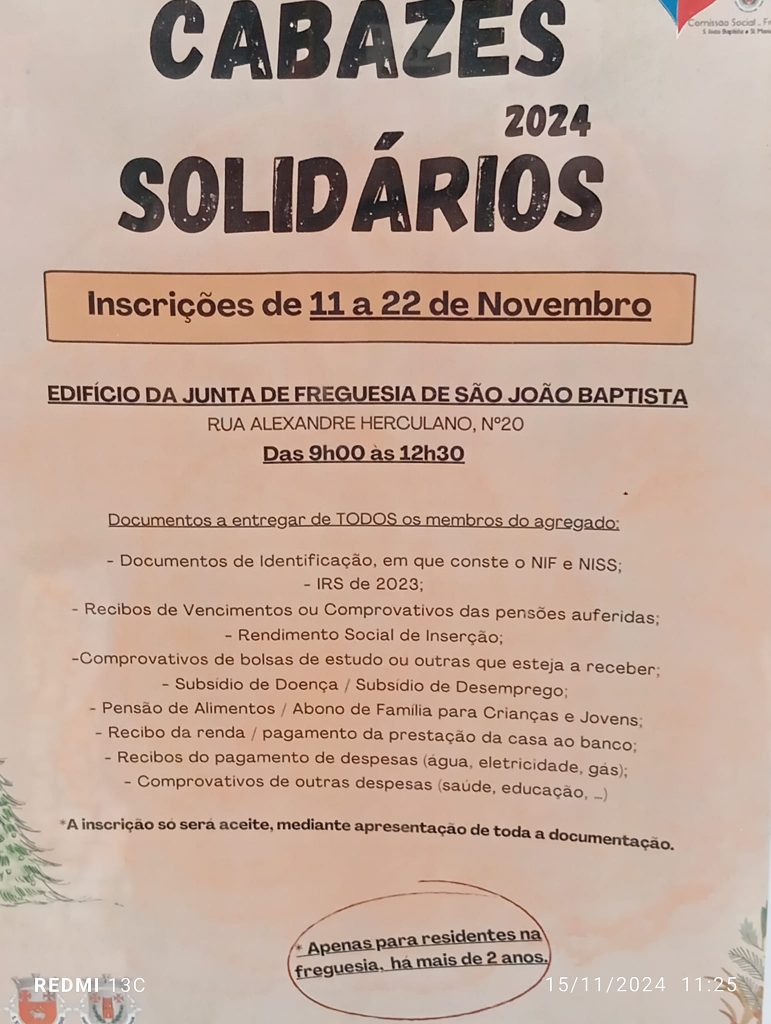 Papeis e mais papeis para receber cabaz de Natal da junta de freguesia urbana cabaz 7803822866138 5009800154788732701 n