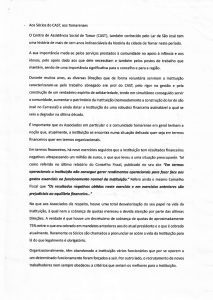 Sócios do Centro de Assistência Social de Tomar criticam atual gestão cast 1