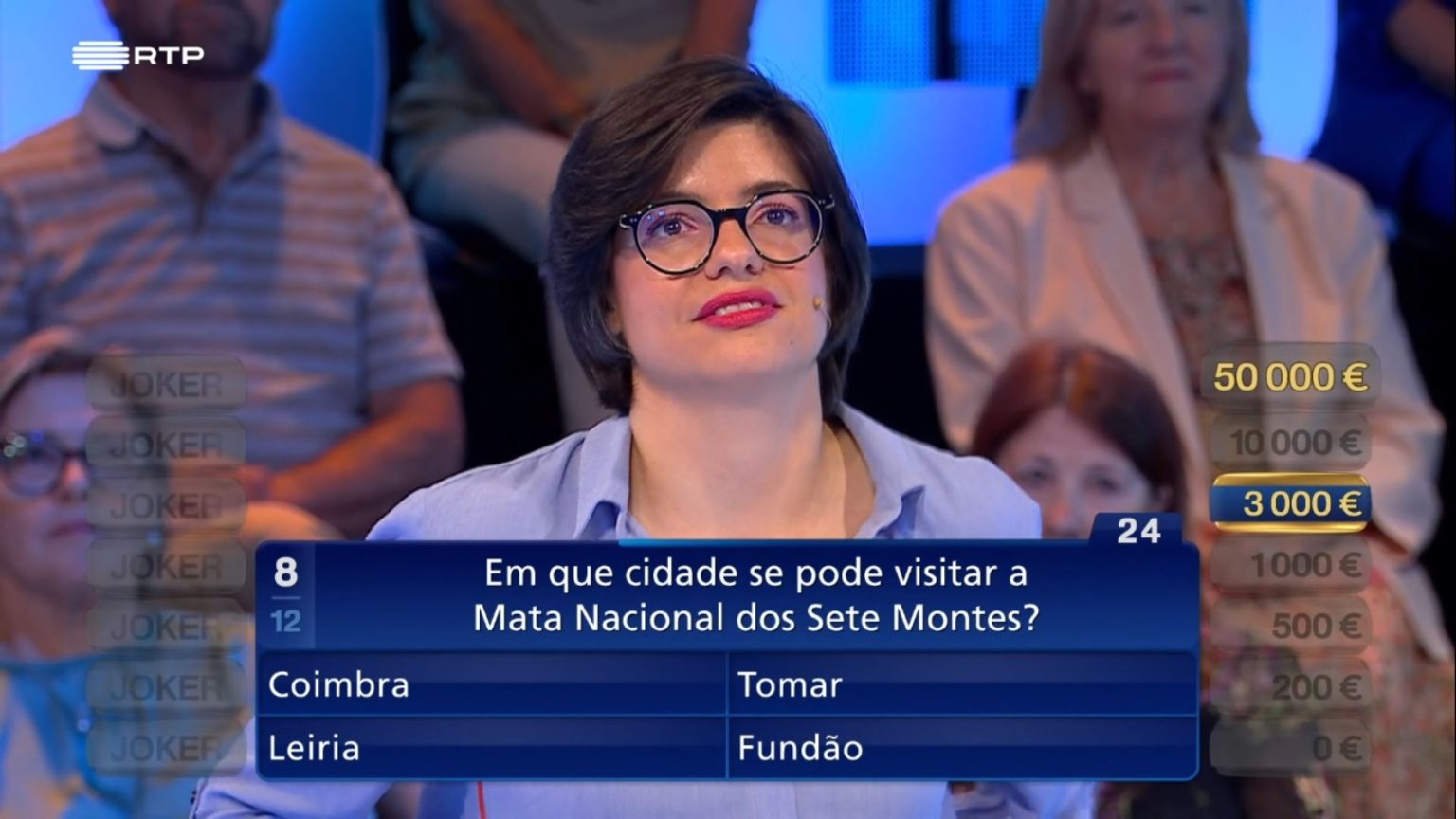 Tomar foi tema de pergunta no concurso Joker (RTP) joker mata