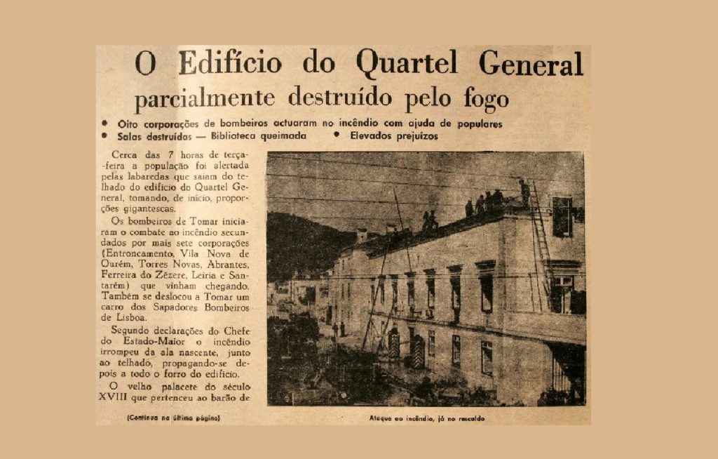 Há 50 anos um grande incêndio destruiu o palácio Alvaiázere 3 de maio 1975 jornal Cidade de Tomar 1