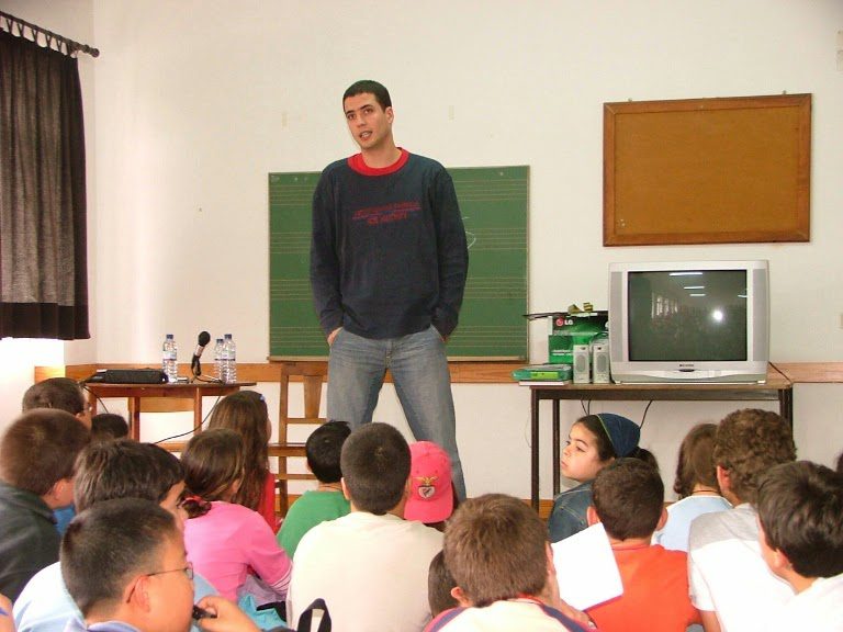 Ricardo Araújo Pereira esteve em Tomar há 20 anos Gato fedorento DSCF2232