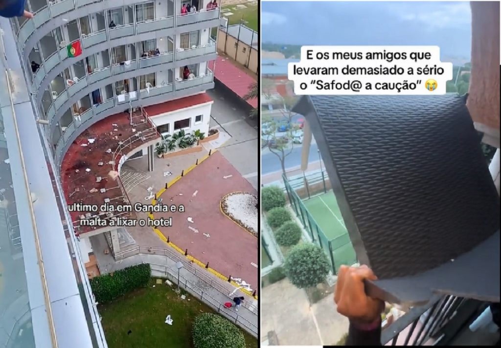 Finalistas deixam rasto de destruição em hotéis (c/ vídeos) finalistas