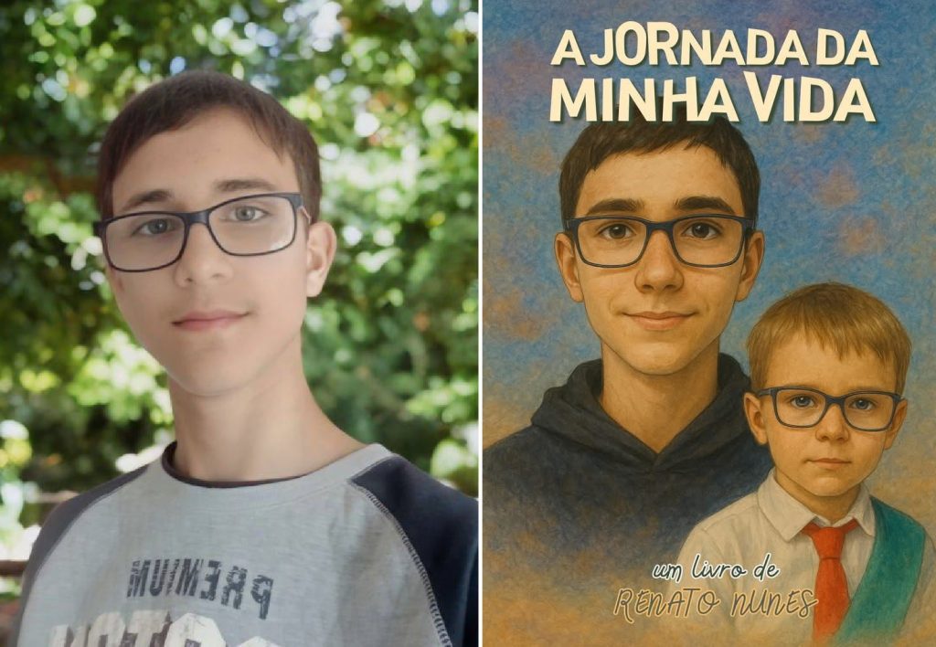 Ele está a escrever o seu primeiro livro aos 14 anos renato 890