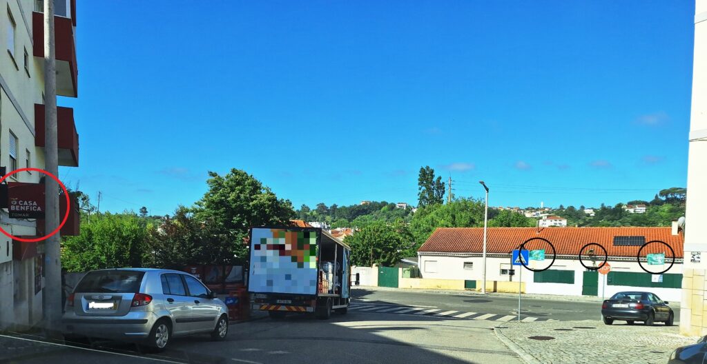 Mais bandeiras do Sporting em frente à Casa do Benfica benfica sporting 20250526 094108