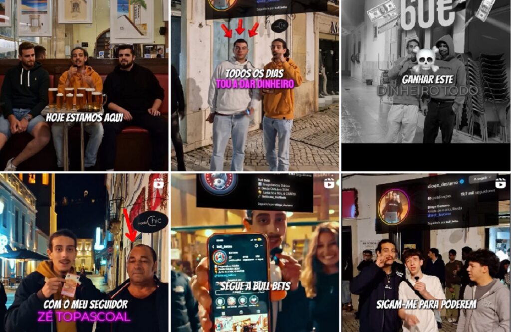 Influencer anda a distribuir dinheiro em Tomar diogo 7890