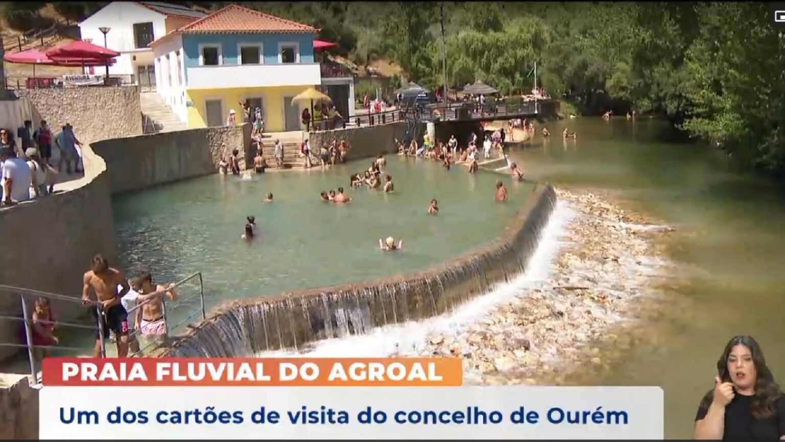 Praia Fluvial do Agroal em destaque na Praça da Alegria (RTP) agroal 7890