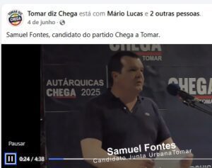 Chega muda de candidato para a junta urbana chega junta 789