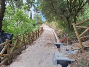 Novo passadiço no pinhal de Santa Bárbara sem ligação ao bairro Nª Srª dos Anjos pinhal de santa barbara 20250712 103450