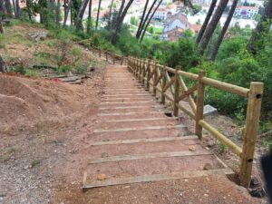 Novo passadiço no pinhal de Santa Bárbara sem ligação ao bairro Nª Srª dos Anjos pinhal de santa barbara 20250712 103631
