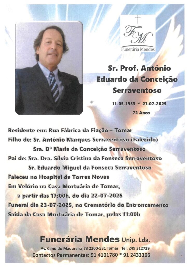 Morreu António Eduardo Serraventoso serrav 249260616991278 244993489887724615 n