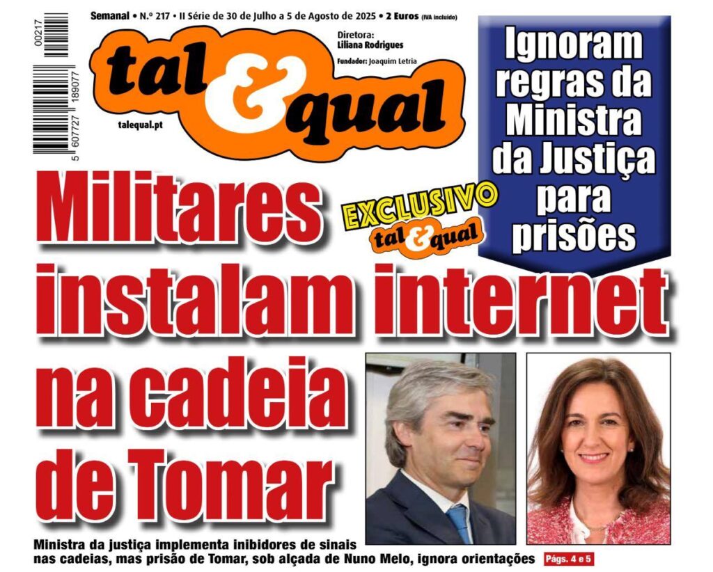Presídio de Tomar é manchete no jornal “Tal & Qual” tal 58808861313 7102392392407303888 n