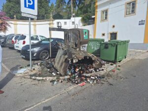 Ecoponto perto da Mata dos Sete Montes ardeu ecoponto 20250817 094014