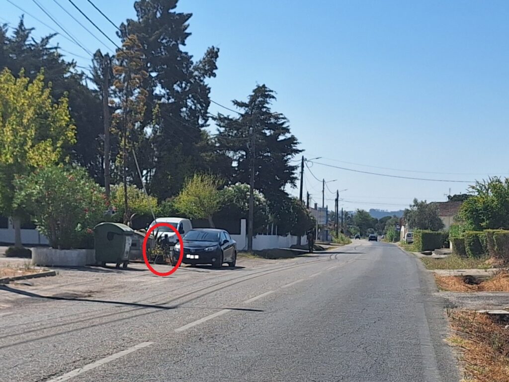 PSP controla velocidade com radar em Carvalhos de Figueiredo radar 20250826 111749