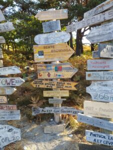 Tabueleta do nosso agrupamento em Brownsea